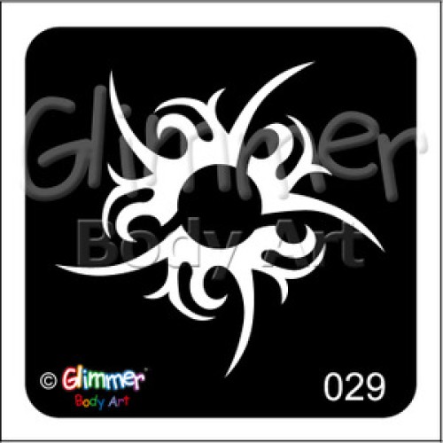 Glitter tattoo 029 Tribal Swirl Pack Of 5 (029 Tribal Swirl Pack Of 5)